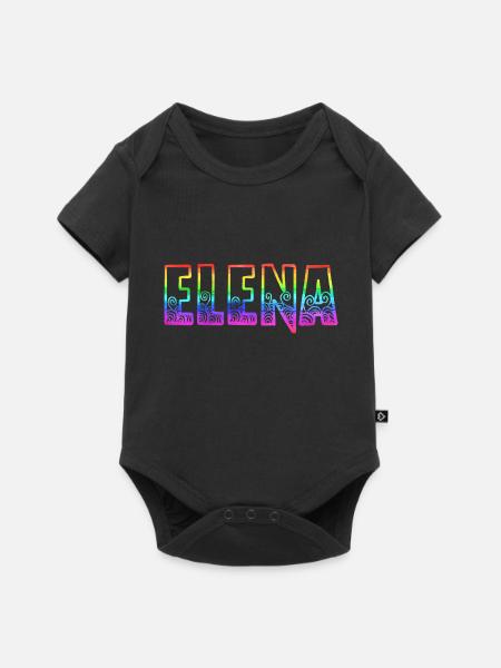 elena rs regenbogen - Baby Premium Kurzarmbody - Schwarz