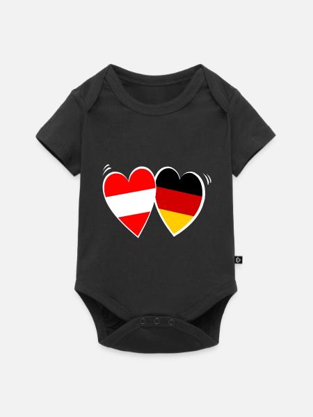 Austrian German Love - Baby Premium short-sleeve bodysuit - black