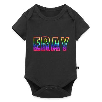 eray rs regenbogen - Baby Premium Kurzarmbody - Schwarz - Vorne