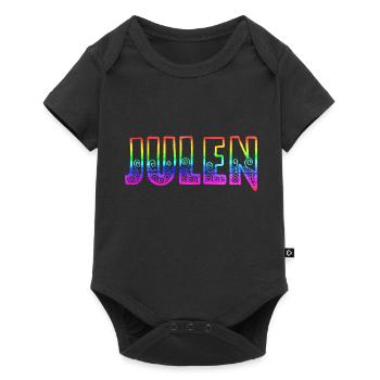 julen rs regenbogen - Baby Premium Kurzarmbody - Schwarz - Vorne