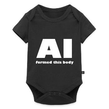 Artificial intelligence is coming - Baby Premium short-sleeve bodysuit - black - Front