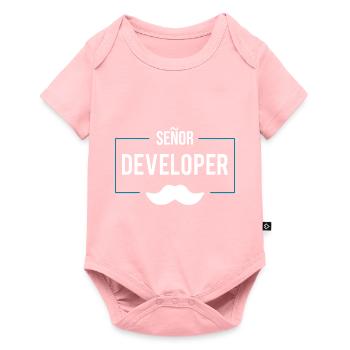 Senor Developer Programmer shirt - Baby Premium short-sleeve bodysuit - rose - Front