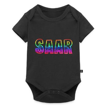 saar rs regenbogen - Baby Premium Kurzarmbody - Schwarz - Vorne