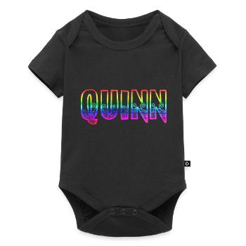 quinn rs arc-en-ciel - Body à manches courtes Premium Bébé - noir - Devant