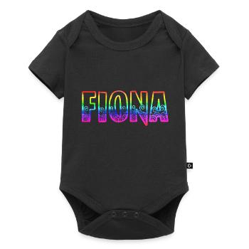 fiona rs arc-en-ciel - Body à manches courtes Premium Bébé - noir - Devant