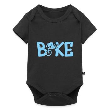 Bike - Baby Premium Kurzarmbody - Schwarz - Vorne