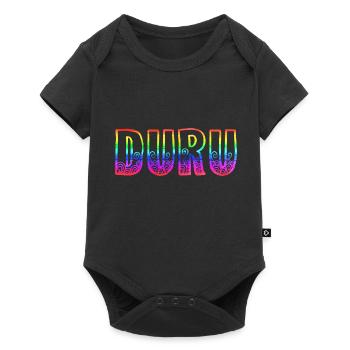 Duru RS Arc-en-ciel - Body à manches courtes Premium Bébé - noir - Devant
