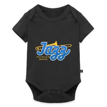 Jazz Posaune - Baby Premium Kurzarmbody - Schwarz - Vorne