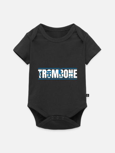 Posaune - Baby Premium Kurzarmbody - Schwarz