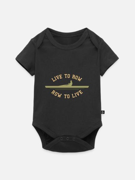 Rudern - Baby Premium Kurzarmbody - Schwarz