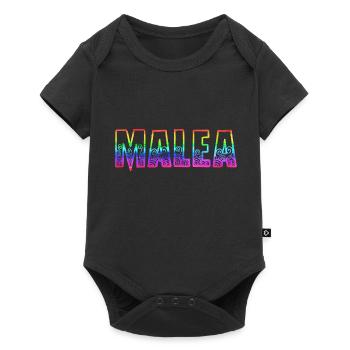 malea rs arc-en-ciel - Body à manches courtes Premium Bébé - noir - Devant