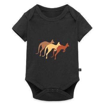 Kangourou - Body à manches courtes Premium Bébé - noir - Devant