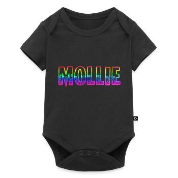 mollie rs arc-en-ciel - Body à manches courtes Premium Bébé - noir - Devant