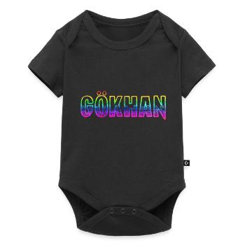 gökhan rs regenbogen - Baby Premium Kurzarmbody - Schwarz - Vorne