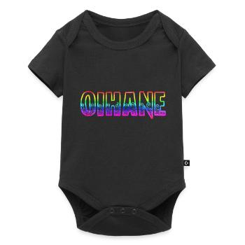 Oihane RS Arc-en-ciel - Body à manches courtes Premium Bébé - noir - Devant