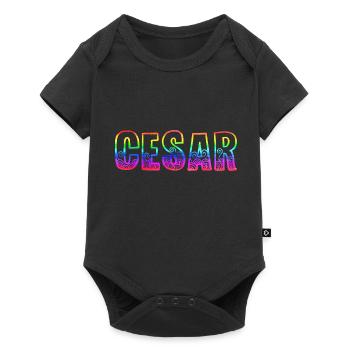 Cesar RS Arc-en-ciel - Body à manches courtes Premium Bébé - noir - Devant