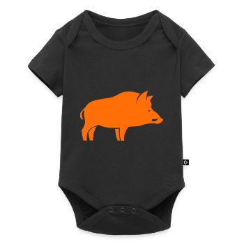 Wild boar hunter - Baby Premium short-sleeve bodysuit - black - Front
