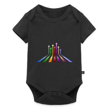 flèches abstraites art 1 - Body à manches courtes Premium Bébé - noir - Devant