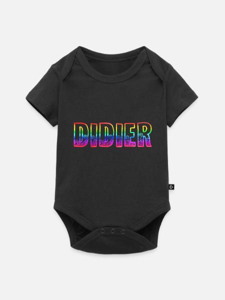 didier rs regenbogen - Baby Premium Kurzarmbody - Schwarz