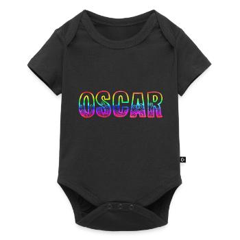 oscar rs rainbow - Baby Premium short-sleeve bodysuit - black - Front
