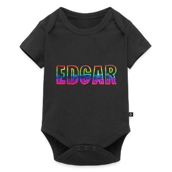 edgar rs regenbogen - Baby Premium Kurzarmbody - Schwarz - Vorne