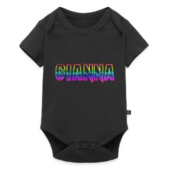 gianna rs arc-en-ciel - Body à manches courtes Premium Bébé - noir - Devant
