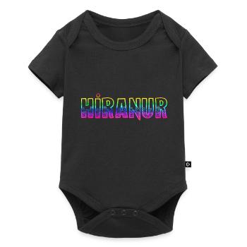 Hiranur RS Arc-en-ciel - Body à manches courtes Premium Bébé - noir - Devant