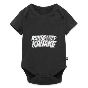 Ruhrpott Kanake Gelsenkirchen Schalke - Baby Premium Kurzarmbody - Schwarz - Vorne