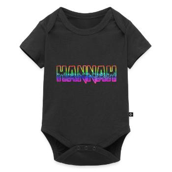 hannah rs rainbow - Baby Premium short-sleeve bodysuit - black - Front