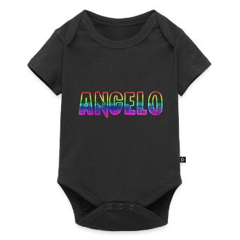 angelo rs arc-en-ciel - Body à manches courtes Premium Bébé - noir - Devant