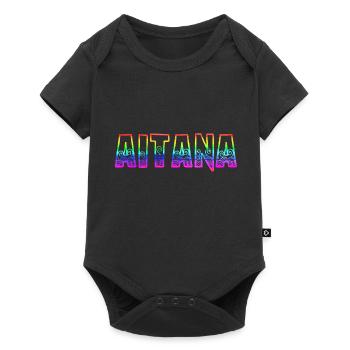 aitana rs rainbow - Baby Premium short-sleeve bodysuit - black - Front