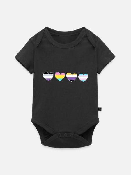 LGBT Pride - Baby Premium Kurzarmbody - Schwarz