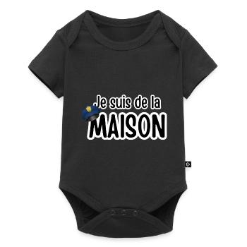 je suis de la maison - Body à manches courtes Premium Bébé - noir - Devant