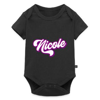 Nicole | Colors changeable - Baby Premium short-sleeve bodysuit - black - Front