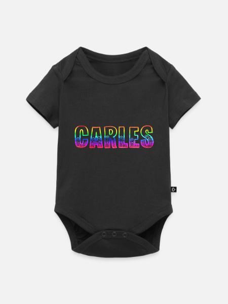 carles rs regenbogen - Baby Premium Kurzarmbody - Schwarz
