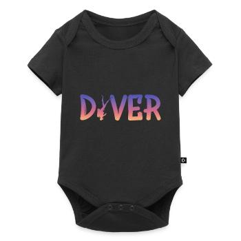 tauchen - Baby Premium Kurzarmbody - Schwarz - Vorne