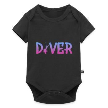 Diver - Baby Premium Kurzarmbody - Schwarz - Vorne