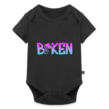 biken downhill fahrrad bike - Baby Premium Kurzarmbody - Schwarz - Vorne