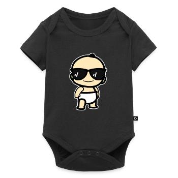 Baby cool newborn baby shower gift - Baby Premium short-sleeve bodysuit - black - Front