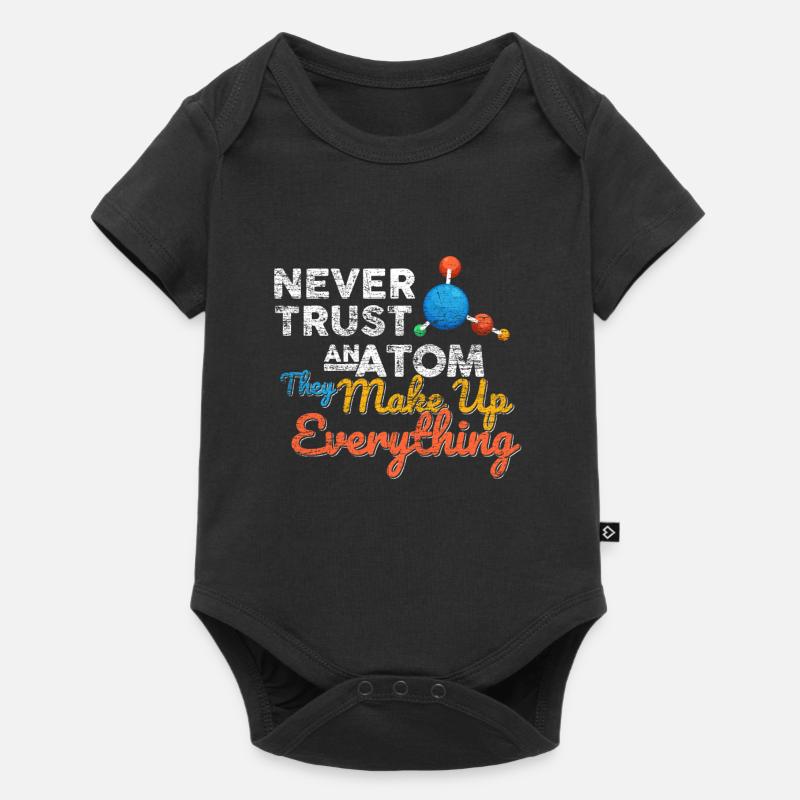 Atom chemistry science nerd math gift - Baby Premium short-sleeve bodysuit - black