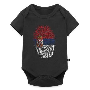 Serbia flag - Baby Premium short-sleeve bodysuit - black - Front