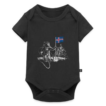 Moon Apollo Island - Baby Premium short-sleeve bodysuit - black - Front