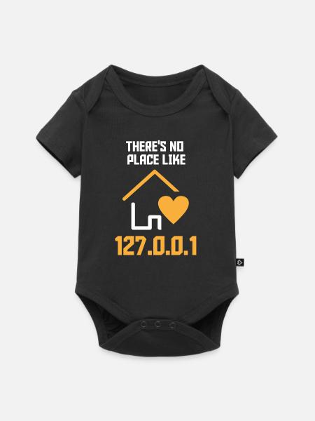 Nerd Internet WLAN zocken hacken Geschenk Herz - Baby Premium Kurzarmbody - Schwarz