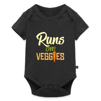 Assaut les légumes végétarien cadeau végétalien - Body à manches courtes Premium Bébé - noir - Devant