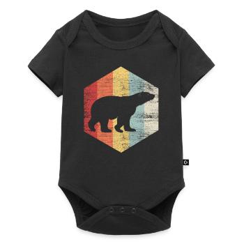 Polar bear polar bear gift north pole fish water - Baby Premium short-sleeve bodysuit - black - Front