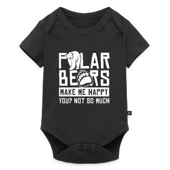 Polar bear polar bear animal gift cold nature bear - Baby Premium short-sleeve bodysuit - black - Front