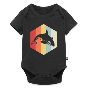 Killer whale orca fish gift sea ocean animal - Baby Premium short-sleeve bodysuit - black - Front