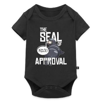 Seal funny saying gift vintage ocean sea - Baby Premium short-sleeve bodysuit - black - Front