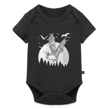 Bat Wings Vampire Halloween Gift Animal - Baby Premium short-sleeve bodysuit - black - Front