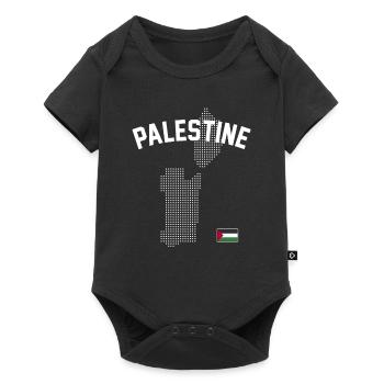 Palestine map - Baby Premium short-sleeve bodysuit - black - Front